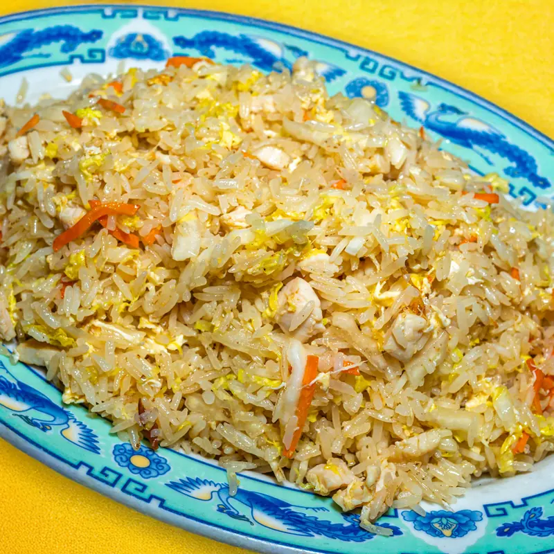 Gebratener Reis mit Pouletfleisch